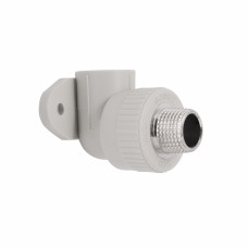 Уголок PPR Blue Ocean настенный с креплением 20х1/2", 90° НР