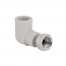 Уголок PPR Blue Ocean с накидной гайкой 20х1/2", 90° ВР