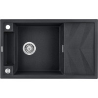 Кухонная мойка Deante Magnetic ZRM_G113, гранит, 820x500 мм, металлический графит
