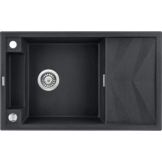 Кухонна мийка Deante Magnetic ZRM_G113, граніт, 820x500 мм, металічний графіт