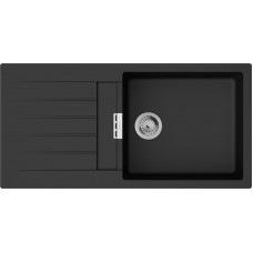 Кухонная мойка Hansgrohe S52 S520-F480, SilicaTec, 980x480 мм, черный графит