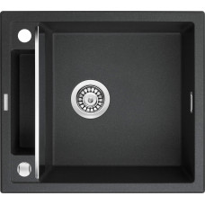 Кухонна мийка Deante Magnetic ZRM_G103, граніт, 560x500 мм, металічний графіт
