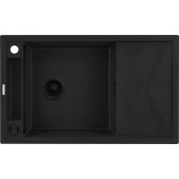 Кухонная мойка Deante Magnetic ZRM_N113, гранит, 820x500 мм, черный