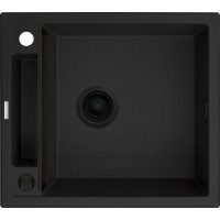 Кухонная мойка Deante Magnetic ZRM_N103, гранит, 560x500 мм, черный