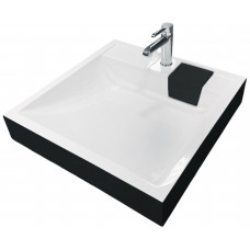 Раковина для ванної Раковина Adamant WASHER NEW, штучний камінь, 595x595 мм, чорно-білий