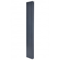 Вертикальный дизайнерский радиатор отопления ARTTIDESIGN Terni II 5/1800/295/50 серый матовый