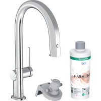 Змішувач Aqittura M91 FilterSystem 210 1jet pull-out кухонний сет з Harmony, Chrome (76801000)