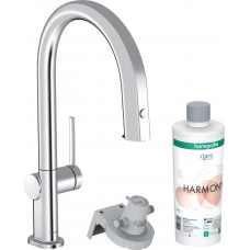 Смеситель Aqittura M91 FilterSystem 210 1jet pull-out кухонный сет из Harmony, Chrome (76801000)
