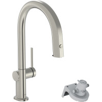 Змішувач Aqittura M91 FilterSystem 210 1jet pull-out Sbox кухонний, Stainless Steel Finish (76826800)