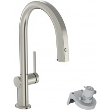 Смеситель Aqittura M91 FilterSystem 210 1jet pull-out Sbox кухонный, Stainless Steel Finish (76826800)