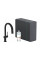 Смеситель Aqittura M91 SodaSystem 210, 1jet, pull-out, Sbox, кухонный сет, Matt Black (76836670)