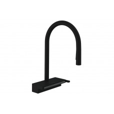 Смеситель Aquno Select M81 170 3jet кухонный с выдвижным изливом, Matt Black (73837670)