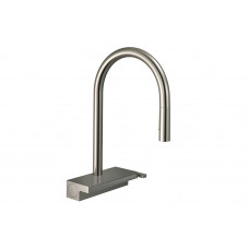 Смеситель Aquno Select M81 170 3jet кухонный с вытяжным изливом, Stainless Steel Finish (73837800)