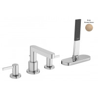 Смеситель Finoris врезной на край ванны 4 отв с sBox, Brushed Bronze (76444140)