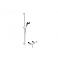 Душевой набор Hansgrohe Pulsify Select S 105 3jet 90 см Relaxation EcoSmart с Ecostat Element, хром (24271000)