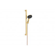Душевой набор Hansgrohe Raindance Alive Select S 3jet EcoSmart 65 см E, золото полированное (24600990)