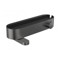 Термостат Hansgrohe ShowerTablet Select 412 мм для ванны, черный хром шлифованный (24340340)
