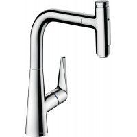 Змішувач Hansgrohe Talis 220 2jet кухонний з витяжним виливом Sbox, хром (73868000)