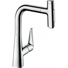 Смеситель Hansgrohe Talis 220 2jet кухонный с выдвижным изливом Sbox, хром (73868000)