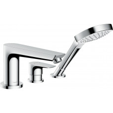 Смеситель Hansgrohe Talis E врезной на край ванны 3 отверстия, Secuflex 110 см, хром (71730000)