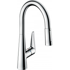 Смеситель Hansgrohe Talis M51 200 2jet для кухни с выдвижным изливом Sbox, хром (73851000)