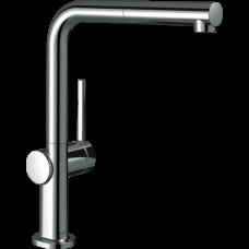 Смеситель Hansgrohe Talis M54 270 1jet кухонный ECO с вытяжным изливом, хром (72845000)