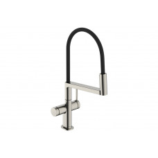 Смеситель Hansgrohe Talis M54 PowderSpray 210 3jet Semi-Pro кухонный, нержавеющая сталь (72861800)