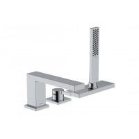 Смеситель Hansgrohe Tecturis E врезной на край ванны на 3 отверстия с sBox, хром (73443000)