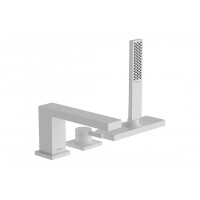 Смеситель Hansgrohe Tecturis E встроенный на край ванны на 3 отверстия с sBox, белый матовый (73443700)