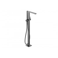 Смеситель Hansgrohe Tecturis E для ванны напольный, черный хром шлифованный (73445340)