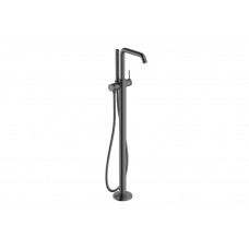 Смеситель Hansgrohe Tecturis S для ванны напольный, черный хром шлифованный (73440340)