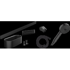 Комплект аксессуаров Hansgrohe WallStoris Activation EcoSmart 7в1, черный матовый (24291670)