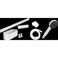 Комплект аксесуарів Hansgrohe WallStoris Activation EcoSmart 7в1, білий матовий (24291700)