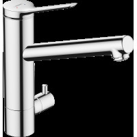 Смеситель Hansgrohe Zesis M33 200 1jet кухонный с запорным клапаном, хром (74808000)