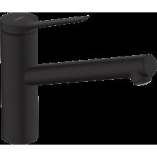 Смеситель Hansgrohe Zesis M33 150 1jet кухонный, черный матовый (74802670)