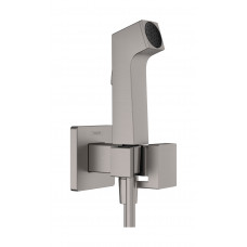 Комплект гигиенического душа Hansgrohe E EcoSmart+ на смешанную воду, черный хром шлифованный (29233340)