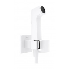 Комплект гигиенического душа Hansgrohe E EcoSmart+ на смешанную воду, MattWhite, белый матовый (29233700)