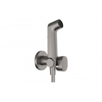 Комплект гигиенического душа Hansgrohe S EcoSmart+ на смешанную воду, черный хром шлифованный (29232340)