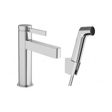 Смеситель Hansgrohe Finoris 100 для умывальника с гигиенической лейкой, хром (76210000)