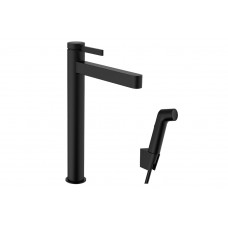 Смеситель Hansgrohe Finoris 260 для умывальника с гигиеническим душем, MattBlack, черный матовый (76220670)