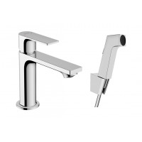Смеситель Hansgrohe Rebris E 110 для умывальника с гигиеническим душем, хром (72216000)