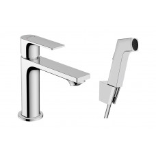 Смеситель Hansgrohe Rebris E 110 для умывальника с гигиеническим душем, хром (72216000)