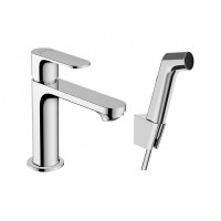 Змішувач Hansgrohe Rebris S 110 для умивальника з гігієнічною лійкою, хром (72215000)