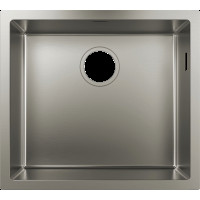 Кухонная мойка Hansgrohe S719-U500 под столешницу 550х450 сталь (43427800), нержавеющая сталь