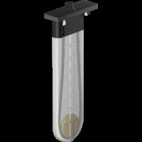 Шланг для лейки Hansgrohe SBox Square 1,45 м врезной в борт ванны, черный матовый (28010670)