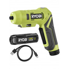 Шуруповерт Аккумуляторная отвертка Ryobi USB Lithium RSDP4-120G