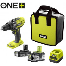 Шуруповерт Аккумуляторный ударная дрель-шуруповерт Ryobi ONE+ R18PD3-242S