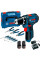 Шуруповерт Набор аккумуляторного инструмента Bosch Professional GSR 12V-15 2х2А·год