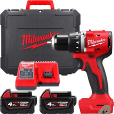 Шуруповерт Аккумуляторный дрель-шуруповерт Milwaukee M18 BLDDRC-402C