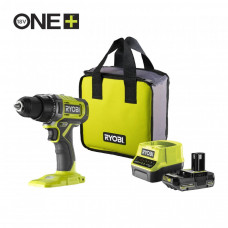 Шуруповерт Аккумуляторный дрель-шуруповерт Ryobi ONE+ RDD18-1C20S